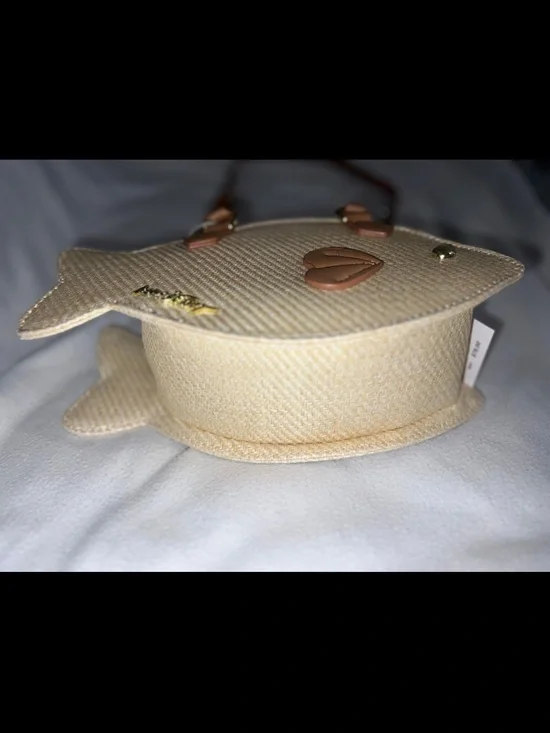 Luv Betsey Johnson Fish Crossbody Straw Purse - Trending Beach Purse NWT vhtf - Picture 3 of 9